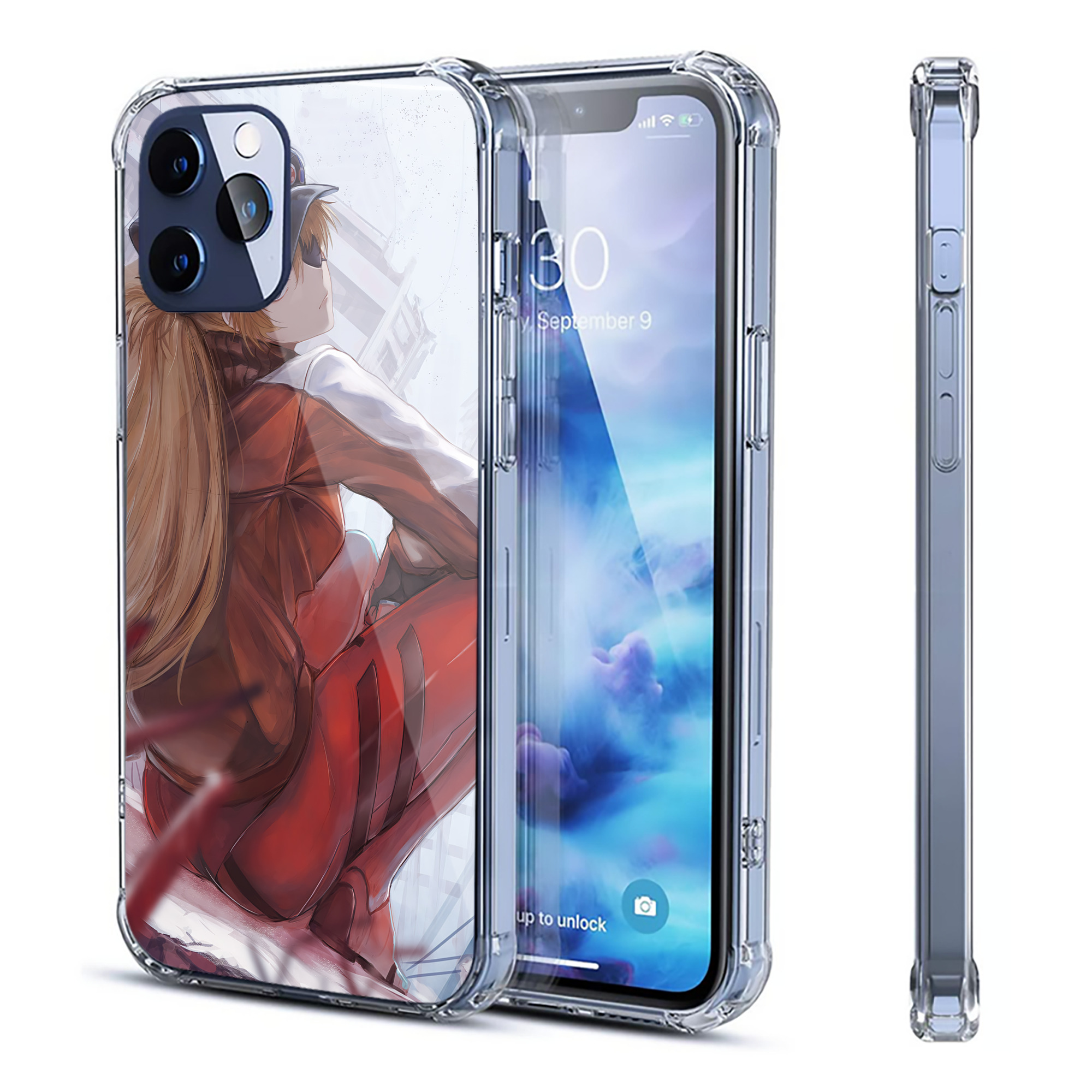 （画像用） EVA 新世紀エヴァンゲリオン 【iPhone 12シリーズ対応】透明スマホケース（クリアソフトケース）